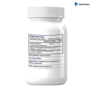 Cápsulas económicas de 1000mg de calostro de vaca 24% IgG, soporte inmunológico y digestivo para adultos - Product Image 4