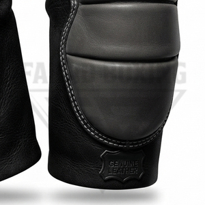 Buen Proveedor, Nuevo Producto, Servicio OEM ODM, Protectores de Rodilla de Cuero Genuino Negro y Gris, Acolchados, Último Modelo - Product Image 5