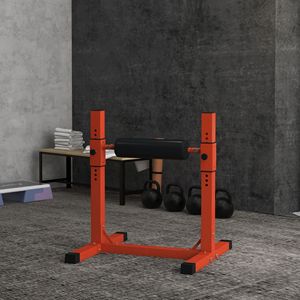 Support de Squat Bulgar pour Squat sur une Seule Jambe, Support à Roulettes Réglable sur 12 Niveaux pour la Force du Bas du Corps, Compatible avec les Roues d'Abdominaux - Product Image 1