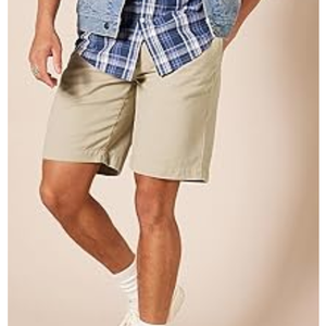 Pantalones Cortos Chino de Corte Clásico para Hombre, 9 Pulgadas, con Frente Plano, Tela de Algodón Cómoda para Uso Diario Informal - Product Image 5