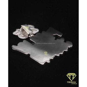 Personalized <b>Number</b> 35 Pendant Lab Grown Diamond GIA Certified 925 Sterling Silver Hip Hop Necklace Iced Streetwear Jewelry Gold - Product Image 3