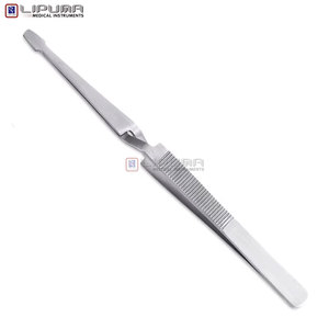 Pince à épiler ultra-fine en acier inoxydable de précision avec pointe inclinée, prise en main confortable pour une épilation et un façonnage faciles des poils. - Product Image 4