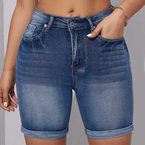 New Stylish Jeans Cotton Short Outdoor Casual Comfortable Straight Women Shorts for Summer Comfortable Reasonable Price OEM - Product Image 1