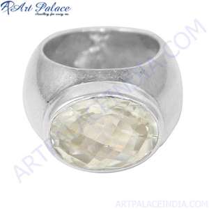 Handmade Silver <b>Ring</b> Jewellery,<b>Crystal</b> Gemstone Silver <b>Ring</b> Jewellery - Product Image 1