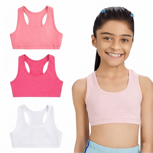 Sujetador deportivo de algodón 100% transpirable para mujer, con logo frontal, espalda abierta, tirantes dobles, soporte ligero, ideal para yoga y gimnasio. - Product Image 5