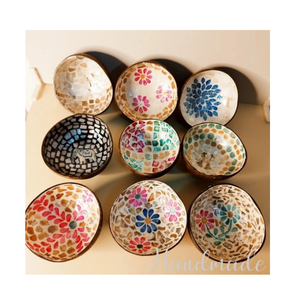 Artisan <b>Coconut</b> <b>Shell</b> Bowl Mother Of Pearl <b>Coconut</b> Bowl Eggshell Gold Lacquer <b>Coconut</b> Bowl Handmade Vietnam Supplier - Product Image 3