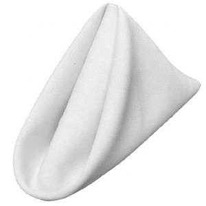 Vente en gros de serviettes de table en lin 100% coton biologique de haute qualité Style classique uni couleur blanche certifiée GOTS - Product Image 2