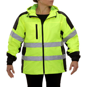Veste de sécurité haute visibilité imperméable pour homme, vêtements de travail réfléchissants pour l'hiver, veste de sécurité à fermeture éclair - Product Image 4