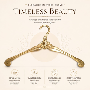 Handcrafted Brass Luxury <b>Clothes</b> Hanger Decorative Vintage Wardrobe Organizer for Bedroom Closet Home Decor Rack UK Boutique Pro - Product Image 5