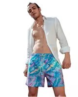 Men's Polyester Sublimation Printed <b>Lace</b> Knitted <b>Elastic</b> Waist Shorts Best Selling Eco-Friendly Breathable - Product Image 4
