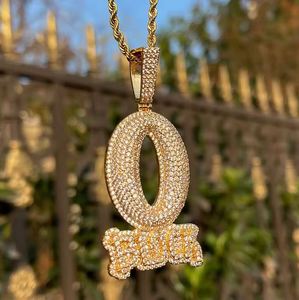 Pendentif Lettre O Personnalisé Plaqué Or 18K Style Hip Hop Unisexe pour Usage Quotidien - Product Image 3