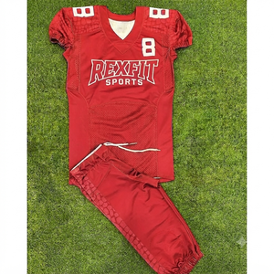 Uniformes de football américain personnalisés, ensemble de maillot et de pantalon de football sublimés, vêtements de sport respirants, fabricant - Product Image 5