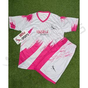 Conjunto de Uniforme Deportivo Sublimado Personalizado IBERIA |   Ropa de Equipo OEM |   Uniforme Deportivo Transpirable de Poliéster de Secado Rápido - Product Image 1