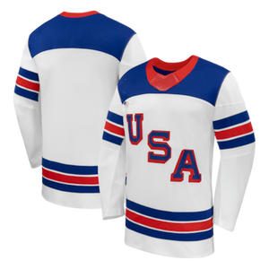 Maillot de hockey sur glace personnalisé de haute qualité, 100 % polyester, tissu respirant, uniforme d'été pour équipe, manches courtes, impression numérique, vente en gros - Product Image 2