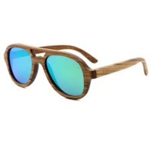 Handcrafted <b>Round</b> Wooden <b>Sunglasses</b> With Carved Temples Retro Eco-Friendly Wood Frame Eyeglasses OEM ODM Polarized UV400 Custom - Product Image 2