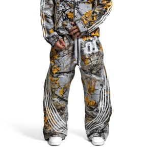 <b>Men's</b> Customizable <b>Camo</b> Fleece Tracksuit with Breathable Winter Design OEM Service Personalized Fleece Sweatsuit with Matching - Product Image 4