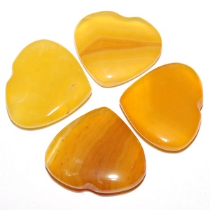Uniquely Crafted Yellow Onyx Hearts | Yellow Onyx Hearts Online | Yellow Onyx Hearts for Sale - Product Image 1