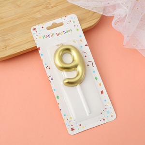 Vela de Cumpleaños con Número Dorado de 6 cm TOOWIN – Decoración para Fiestas, Vela Chapada en Oro para Pasteles y Repostería - Product Image 5