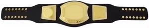 Black Zinc Heavyweight Ergonomic Manual Wrestling Championship Belt with Gold Plated <b>Metal</b> <b>Plates</b> Customizable Size & Color - Product Image 4