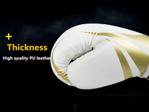 ถุงมือชกมวยพรีเมียม หนังแท้ สำหรับฝึกซ้อมและแข่งขัน สวมใส่สบาย ระบายอากาศได้ดี ทนทาน รับทำโลโก้ตามสั่ง ขายส่ง - Product Image 3