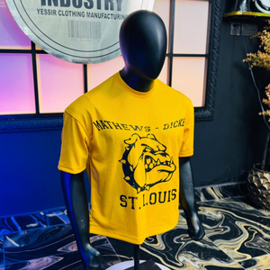 Camiseta de malla para hombre, corte holgado, estampada con diseño personalizado, talla perfecta, camisetas de marca para hombre a precio mayorista OEM - Product Image 1