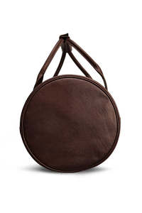 Handcrafted Brown Leather Duffle <b>Bag</b> for <b>Men</b> Luxury Large Capacity Travel <b>Weekender</b> with Minimalist Design - Product Image 3