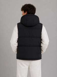 Custom High Gloss <b>Womens</b> Puffer <b>Vest</b> Stand Up Collar Zipper Pocket Sleeveless Bodywarmer - Product Image 4