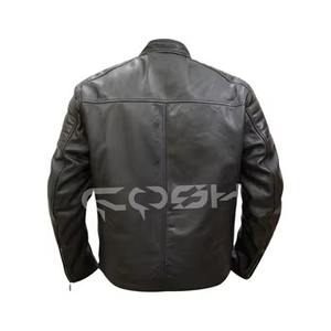 Chaqueta Bomber de Cuero Sintético Duradera para Hombre, Diseño Personalizado, Corte Ajustado, Cuello Alto, Proveedor para Pedidos al por Mayor - Product Image 6