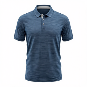 T-shirt de golf personnalisé pour homme en mélange de polyester et élasthanne, manches courtes, décontracté, haut de gamme, pour l'extérieur, avec poche imprimée, personnalisation OEM ODM - Product Image 1