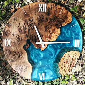 Decorative Silent Needle Hanging Resin Wall <b>Clock</b> for Home Decor Wall Resin Wood <b>Clock</b> Indoor <b>Office</b> Wooden Wall <b>Clock</b> - Product Image 6