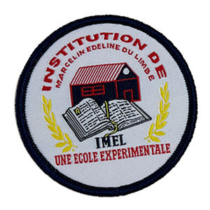 Écussons tissés personnalisés pour écoles expérimentales, motifs écologiques à coudre en forme de cœur, de fleur et d'alphabet, badges en tissu pour chapeaux - Product Image 3