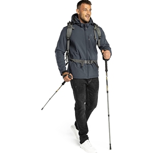 Veste à capuche softshell imperméable élégante pour homme, haute performance, protection UV, fermeture éclair, séchage rapide, respirante, pour adultes au quotidien - Product Image 1