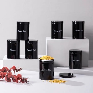 Factory Direct Wholesale Curio Craft Metal Kitchen Canister Set Tea Coffee Sugar <b>Storage</b> <b>Containers</b> <b>Stackable</b> Portable Vintage - Product Image 1