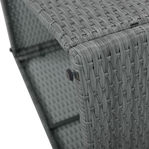 Set Divano Sezionale da Esterno Grigio Chiaro a 10 Pezzi, Combinazione Libera, in Rattan PE, per Conversazione, Arredamento da Giardino - Product Image 6