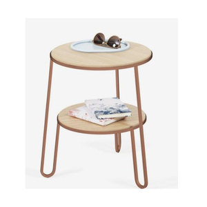Table d'appoint moderne en métal, design élégant et nouveau, table d'appoint ronde avec plateau en verre trempé pour la décoration du salon - Product Image 4