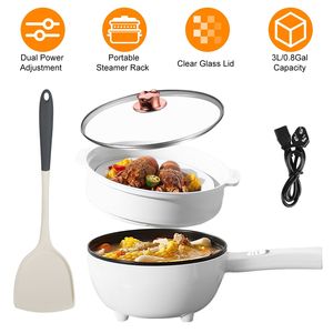 Vaporiera Elettrica Antiaderente con Manico Lungo, Portatile, Cottura Rapida, Doppio Controllo di Potenza, Protezione dal Surriscaldamento - Product Image 2