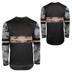 Maillot de cyclisme personnalisé à manches longues imprimé camouflage pour Enduro, VTT, BMX, MX, Trail – Vêtements de sport en gros à prix réduit – Fournisseur de maillots de sport - Product Image 3