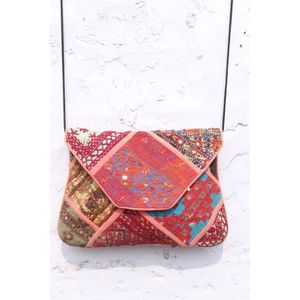 Handmade Ethnic Clutch Embroidery Banjara Casual Fashion Open Patchwork <b>Mirror</b> Work Clutch Purse for Wholesale Price - Product Image 1
