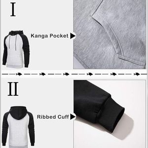 Wholesale Oversized Pullover Hoodies for Men OEM Cotton <b>Sweatshirts</b> Custom Logo Heavyweight Streetwear Hoodies - Product Image 5
