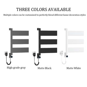 Bán hàng nóng thép không gỉ phòng tắm khăn khô giá điện nước nóng khăn đường sắt khăn ấm nóng với bộ đếm thời gian - Product Image 2