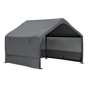 "3-Sided Mesh <b>Window</b> Pet Shelter Tent for Large Dogs Sun & Rain <b>Cover</b> Outdoor Canopy Ground Stake" - Product Image 4