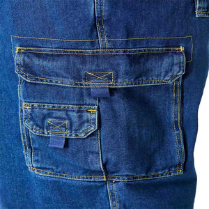 กางเกงยีนส์ขาสั้นผู้ชายขายส่ง ผลิตตามสั่ง OEM คุณภาพสูง ผ้าฝ้าย 100% สีตามสั่ง ปักโลโก้ ระบายอากาศได้ดี เหมาะสำหรับฤดูร้อน - Product Image 5