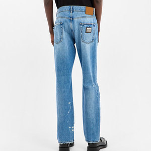 LEDBURY INTERNATIONAL Jeans de Mezclilla de Algodón de Alta Calidad para Hombre, Casuales, Transpirables, Ecológicos, Resistentes, Nuevos, con Efecto Desgastado - Product Image 5