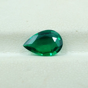 Esmeralda Zambiana Cultivada en Laboratorio, Corte Pera Facetado, 0.80 Ct, HAYAAT GEMS, Cambio de Color Natural para Joyería - Product Image 1
