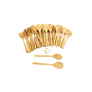 Cuchara de Bambú Ecológica, Cuchara de Madera Natural Reutilizable, Vajilla de Cocina para Sopa, Postre, Café y Cocinar - Product Image 3