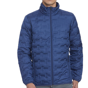 Men Long Puffer <b>Jacket</b> Refined Look Full Zip Closure High Collar Windproof Comfortable Fit Casual <b>Smart</b> Winter Outfits - Product Image 1