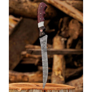 Top Trending Custom Handmade Flexible Fish Filleting <b>Knives</b> Honey Cone Handle Damascus Steel Ambidextrous <b>Kitchen</b> <b>Knife</b> - Product Image 1