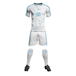 Custom <b>Soccer</b> Jersey Set Football Uniform Kit Unisex Team Training Match Wear Breathable Quick Dry Short Front Custom Spring - Product Image 5