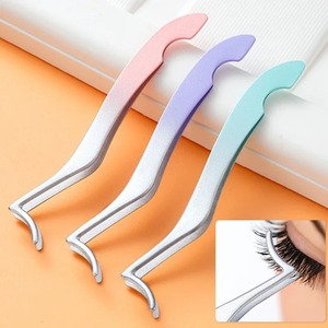 BAFA SURGICAL INSTRUMENTS BSI-ET-364 1/3 ชิ้น แหนบหวีขนตาสีสันสดใส สแตนเลสสตีล ปลายตรง แหนบคีบคิ้วทนทาน - Product Image 3