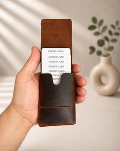 Custom Genuine Leather <b>Card</b> Holder RFID Blocking Pocket Credit <b>Card</b> Case Luxury Slim Business <b>Card</b> <b>Wallet</b> LCH-0169 - Product Image 3